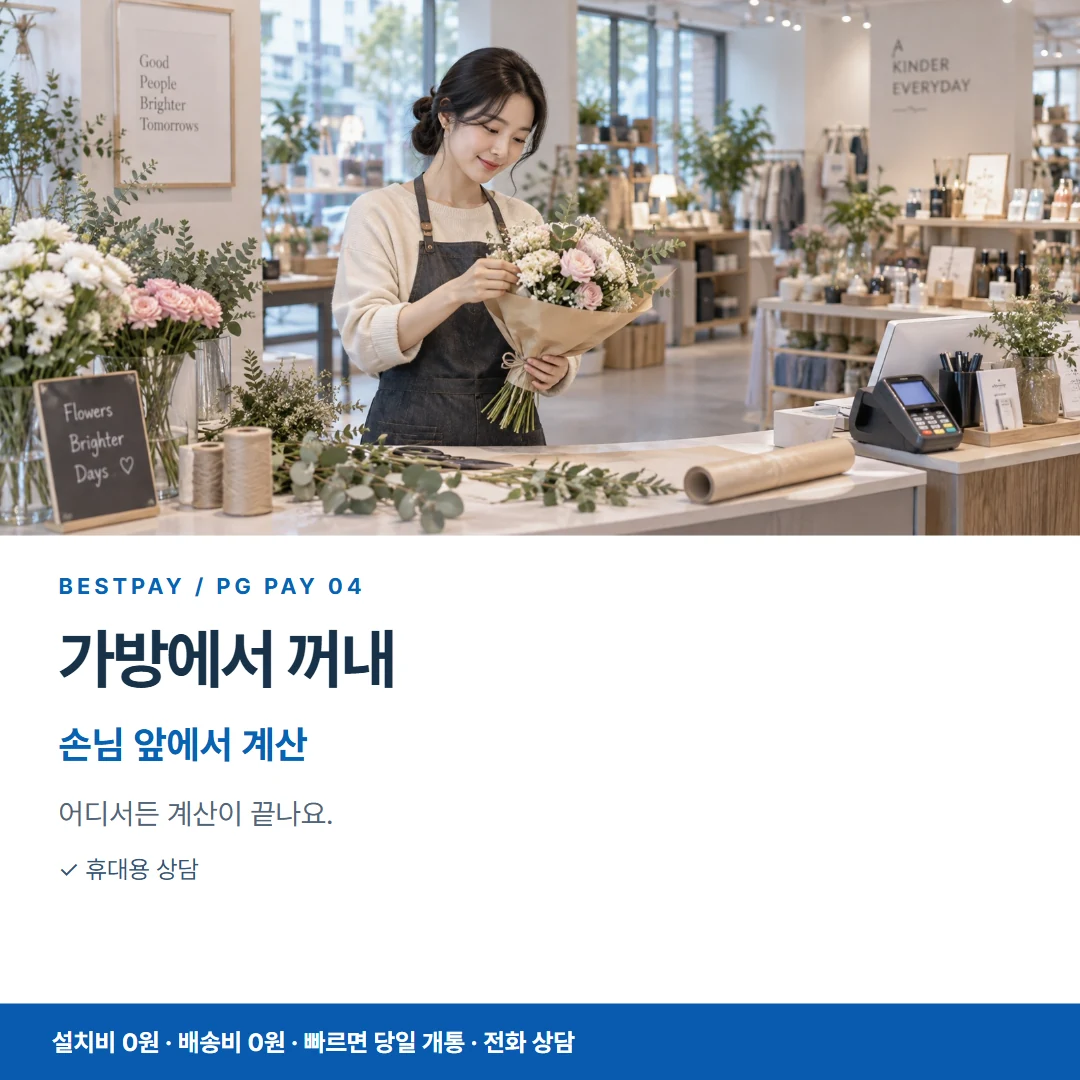 PG결제 · 가방에서 꺼내 손님 앞에서 계산 카드뉴스 4