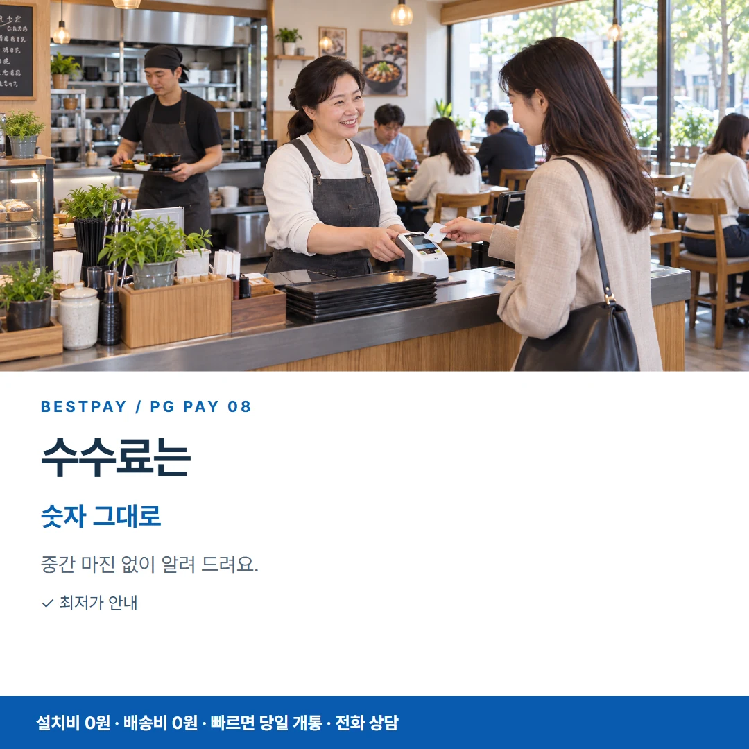 PG결제 · 수수료는 숫자 그대로 카드뉴스 8